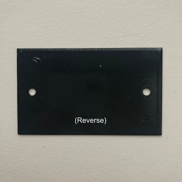 Warning - Weird Cat French Enamel Plaque - Picture 2 of 2